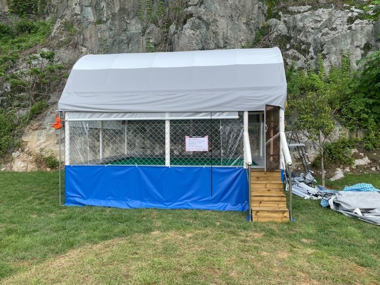 광양 도도글램핑장에 설치완료했습니다.