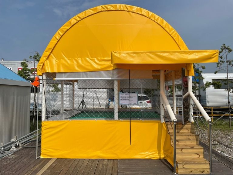 태안 별빛캠핑장에 4-3트램펄린 설치했습니다