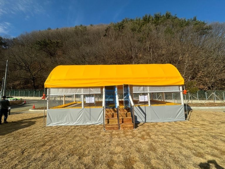 광양 금천게곡야영장에 4-8트램펄린 설치하였습니다.