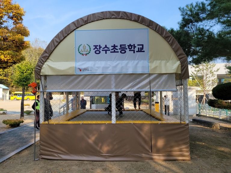 영주시 장수초등학교에 설치하였습니다.