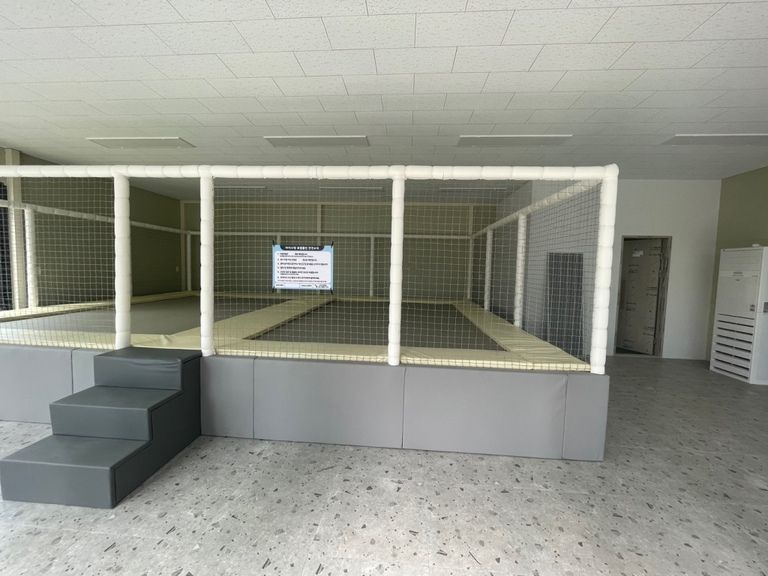 모지이이 트램펄린 시공하였습니다