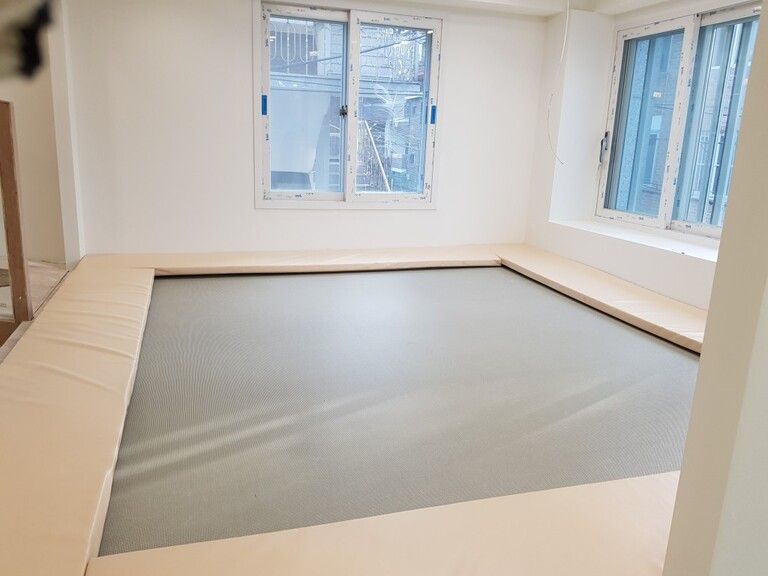 면목동 육아지원센터에 트램펄린 시공하였습니다