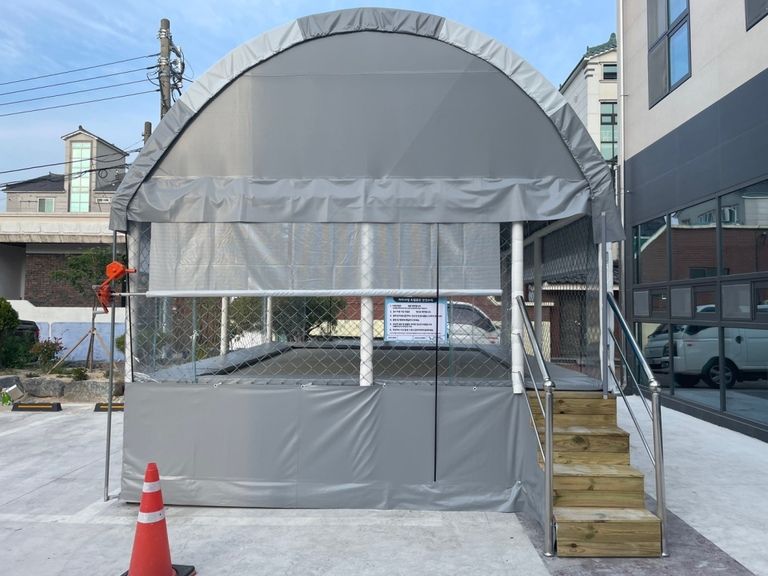 진주동부교회에 트램펄린 설치완료하였습니다.