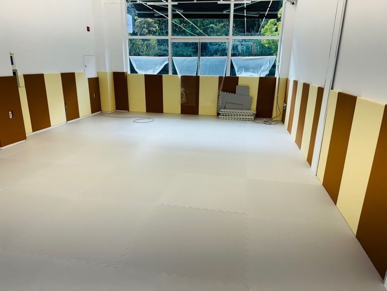 순천 대국합기도에 벽쿠션+트램펄린 시공하였습니다.