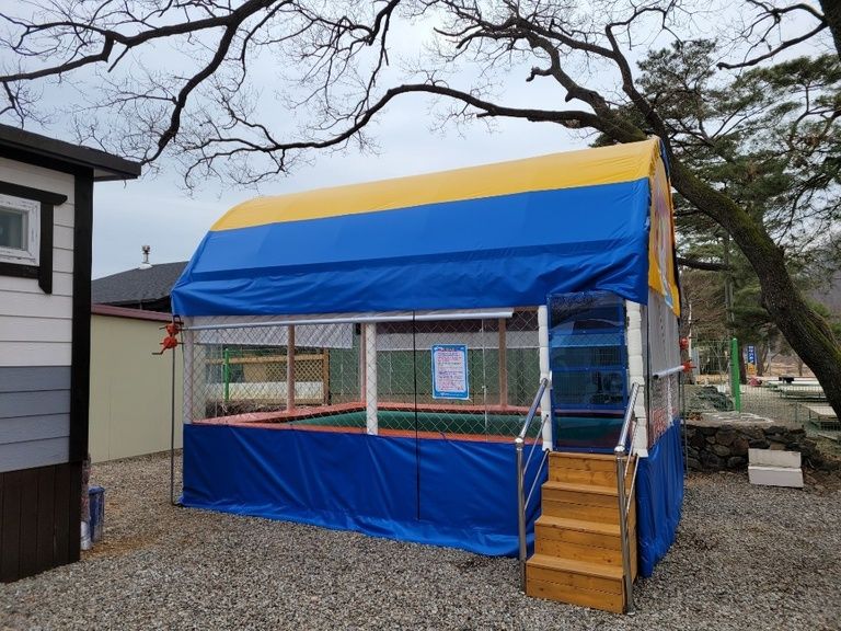 괴산 하루 펜션 설치완료 하였습니다. 