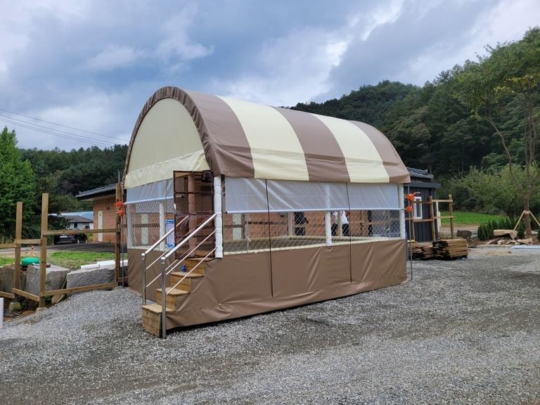 양평 오픈예정인 캠핑장에 설치완료했습니다.