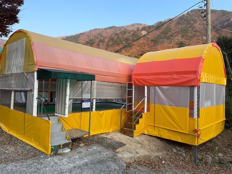 천리안캠프힐에 3-4 트램펄린 설치하였습니다.