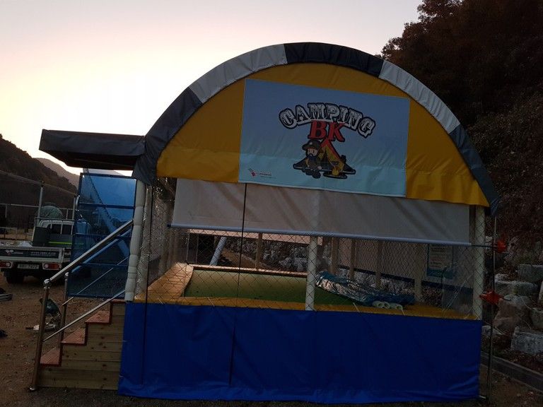 11/15일 경남 벽계야영장 4-6 을 설치하였습니다. 