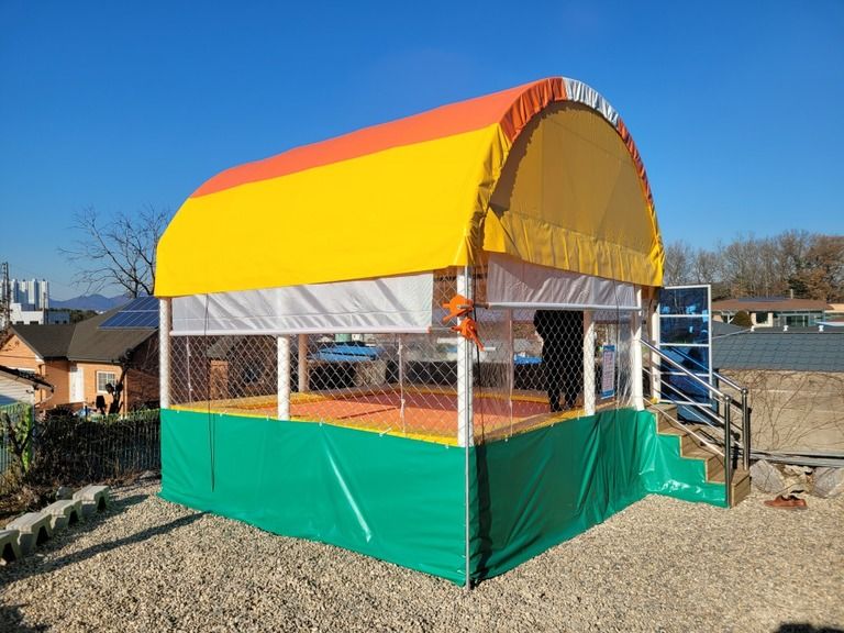 이천성서침례교회에 트램펄린 설치하였습니다.