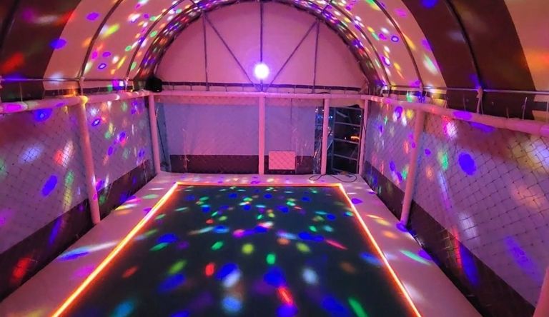 야외 특수음향조명장치 설치하였습니다