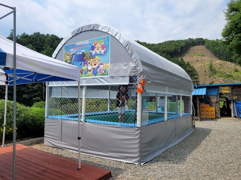 미원에 4-6 사이즈 트램펄린 설치완료