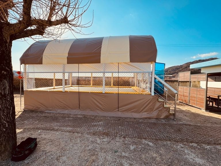 영주 순흥조등학교에 4-5 트램펄린 설치하였습니다.